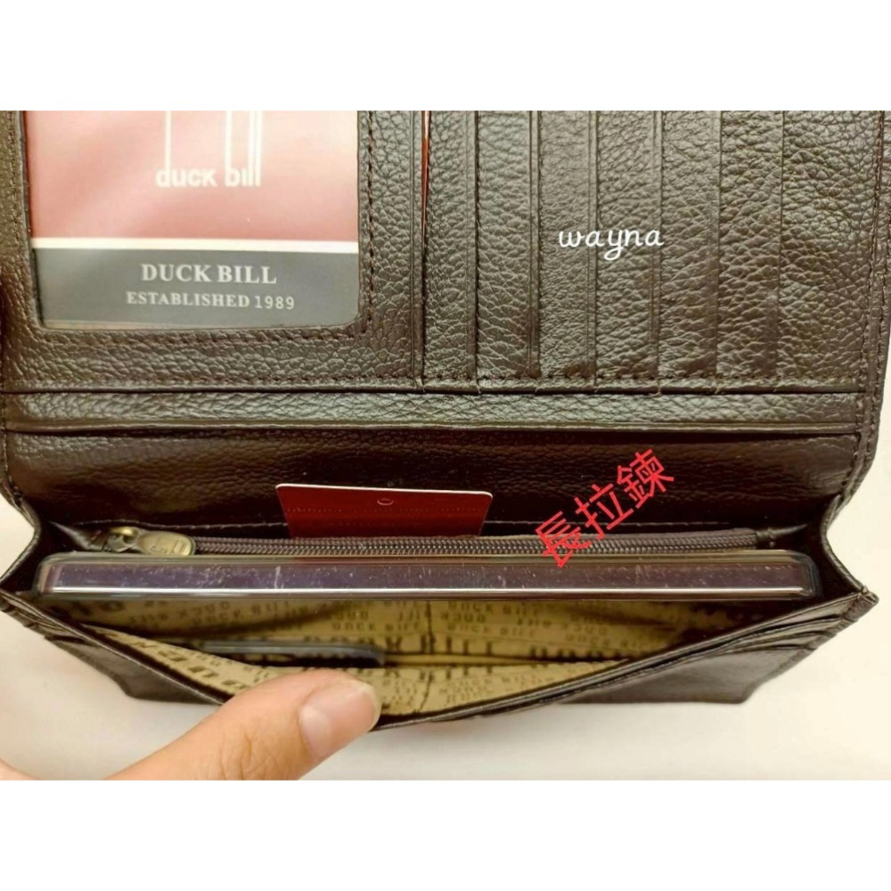 duckbill薄款長夾(無扣子) 兩折長夾DB21-33-細節圖4