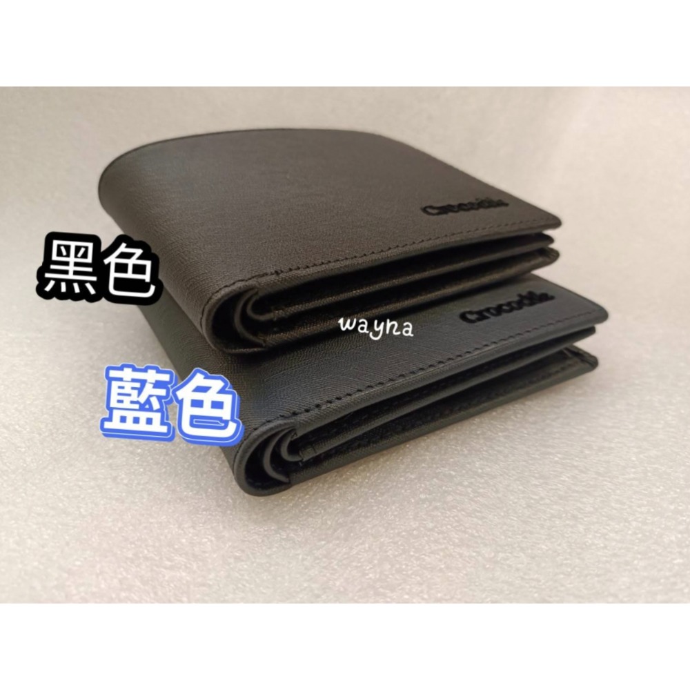 CROCODILE牛皮 短夾0103-113十字紋-細節圖6