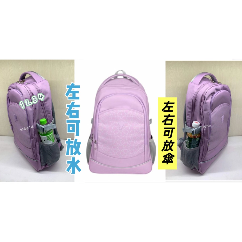 UNMEStar銀河星辰輕護脊後背包-卡其，紫色，深藍-細節圖10