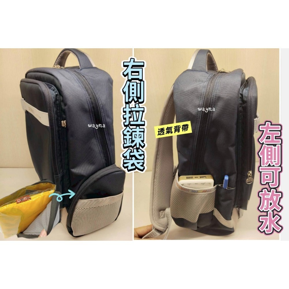 Warmday日和輕量護脊書包 9535深藍，岩黑，淡粉M-細節圖2