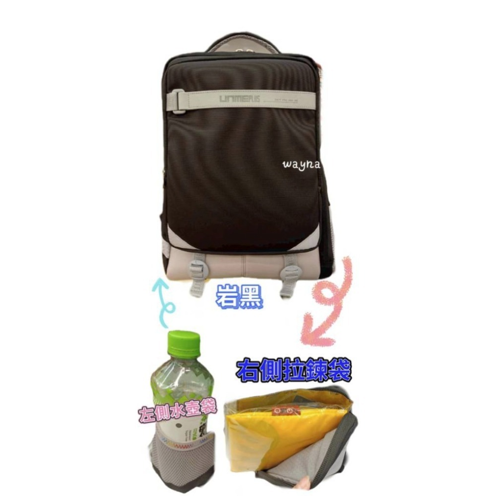 Warmday日和輕量護脊書包 9535深藍，岩黑，淡粉M-規格圖9
