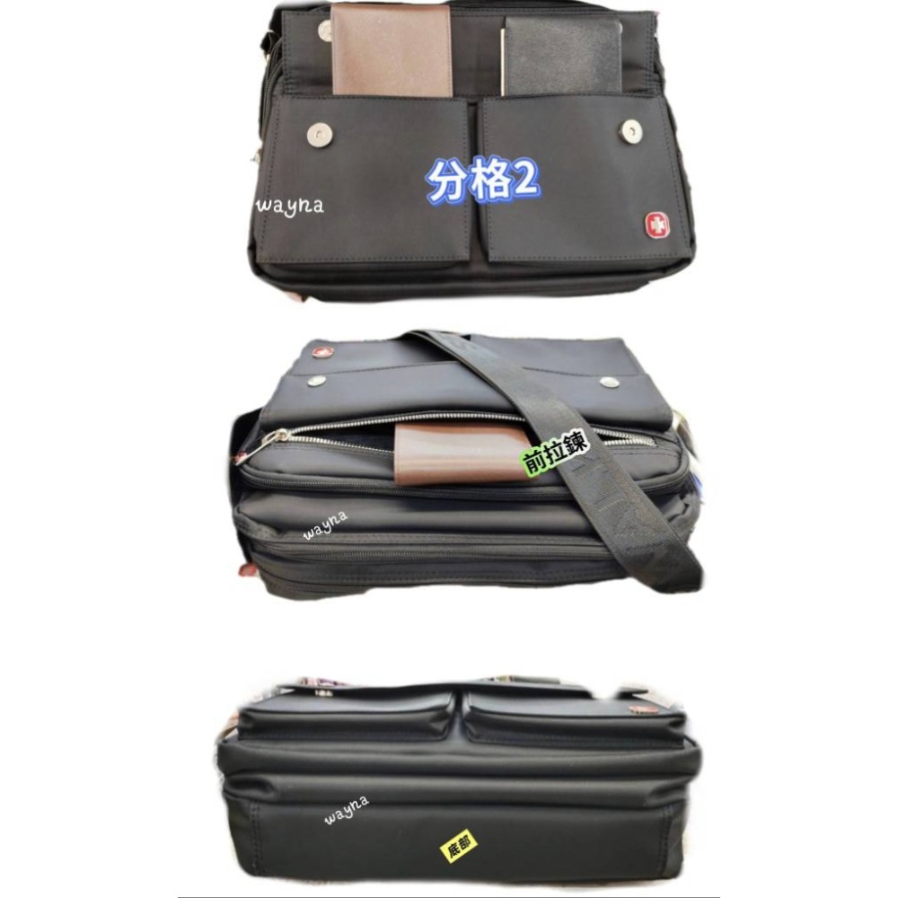 SPYWALK 斜背包 業務包 休閒包 黑色大款-細節圖5