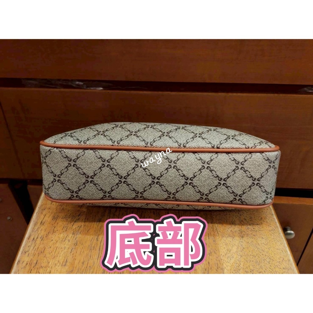 Roberto Mocali諾貝兔 經典方格卡其 英文字兩用包 斜背包 手提包 肩背包-細節圖4