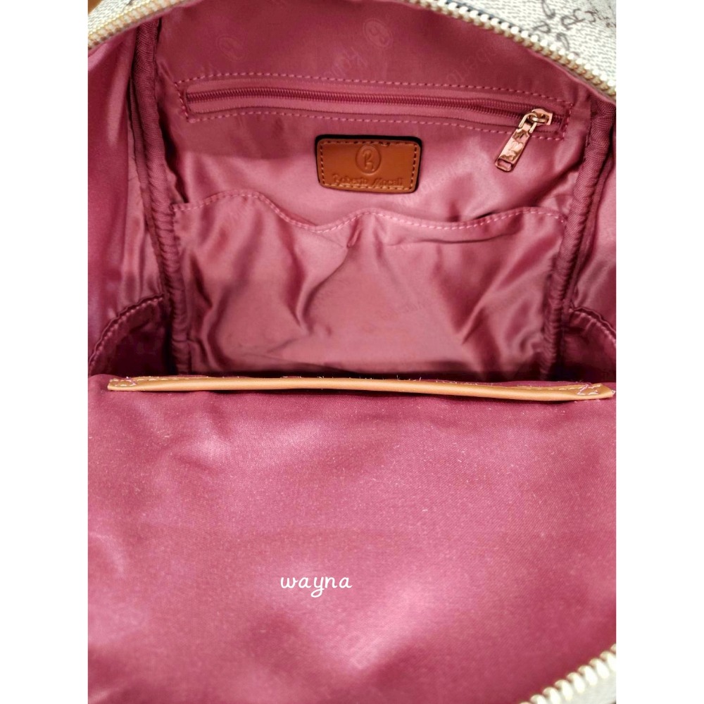 諾貝兔 後背包 經典方格卡其 英文字-細節圖5