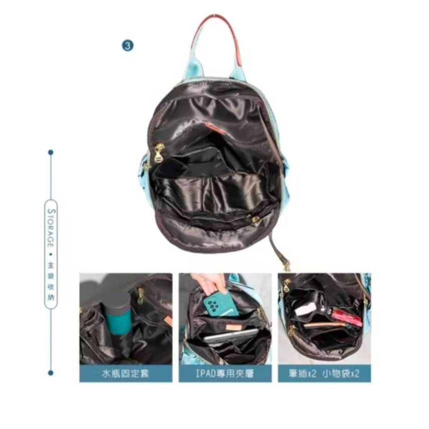 OMC 羽毛 防盜 後背包 手提包 斜背包13288-細節圖6