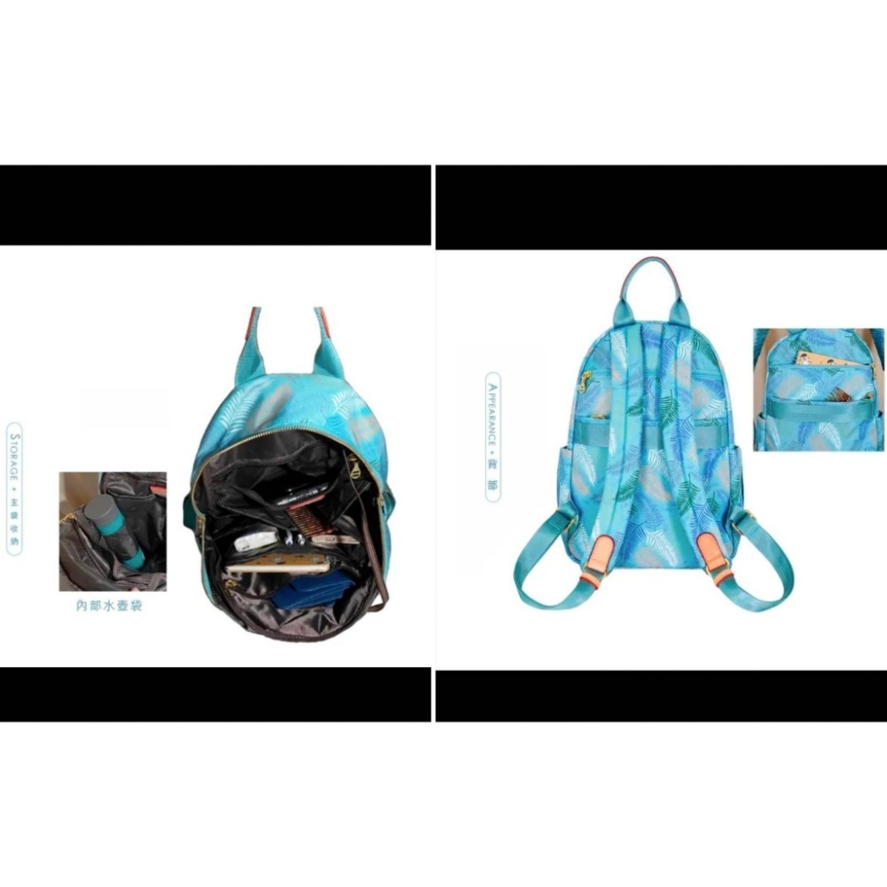 OMC 羽毛 防盜 後背包 手提包 斜背包13291-細節圖4