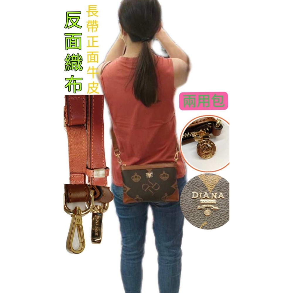 Diana 肩背包 斜背包 側背包 兩用包 小款-細節圖2
