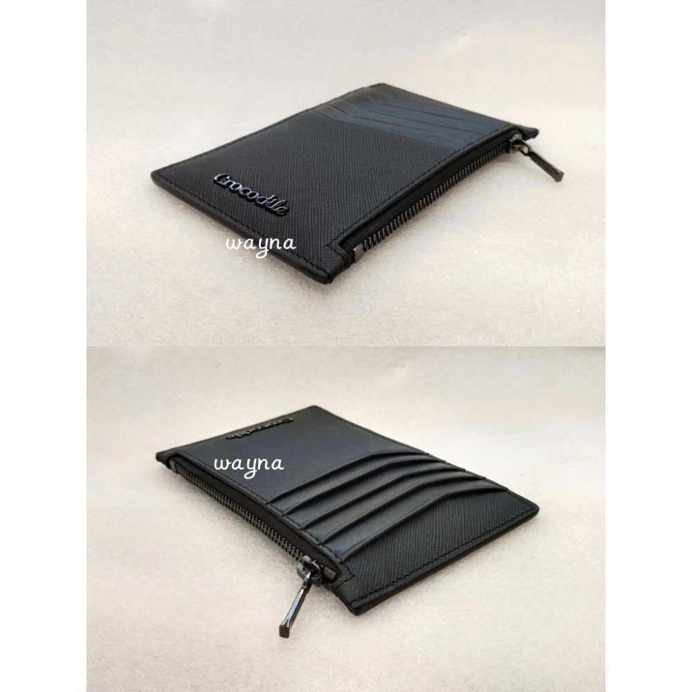 【Crocodile 鱷魚】薄款 扁款 零錢包 名片夾 【牛皮】 0103-11406-細節圖4