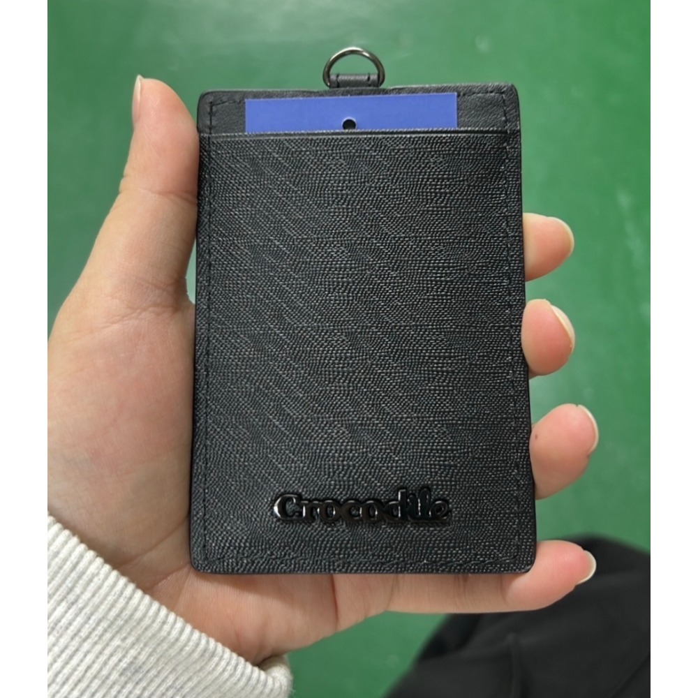 鱷魚CROCODILE直立式 薄款名片夾證件夾 票證夾 識別證夾-細節圖4