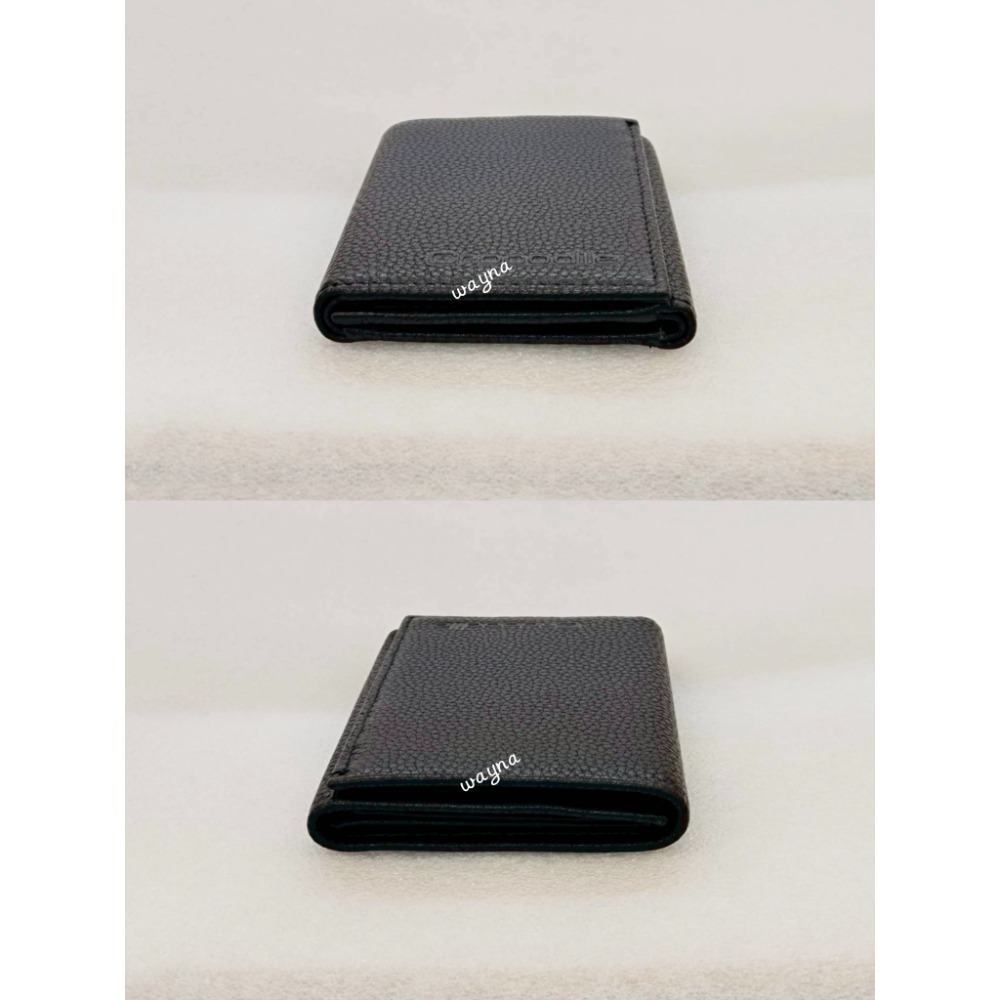 鱷魚CROCODILE三折短夾 荔枝紋短夾0103-09908黑色-細節圖5