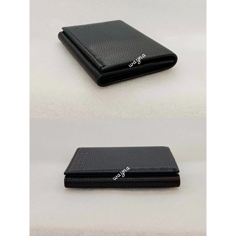 鱷魚CROCODILE三折短夾 荔枝紋短夾0103-09908黑色-細節圖6