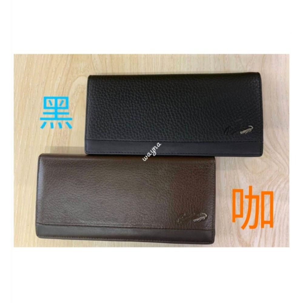 鱷魚Crocodile牛皮長夾 皮夾0103-33512咖啡色、33511黑色-規格圖6