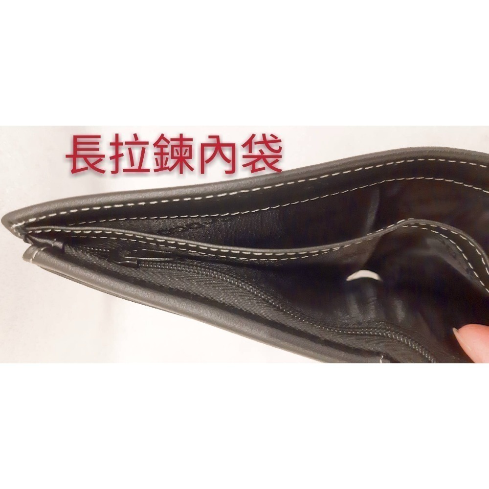 鱷魚CROCODILE 真皮短夾 0203-36031黑色-細節圖5