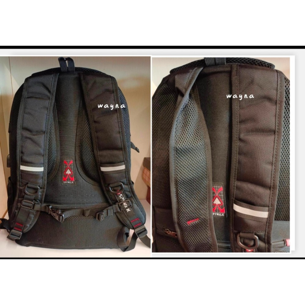 SPYWALK 尼龍 後背包 電腦背包 登山背包 休閒背包 充電功能7154-1-細節圖4