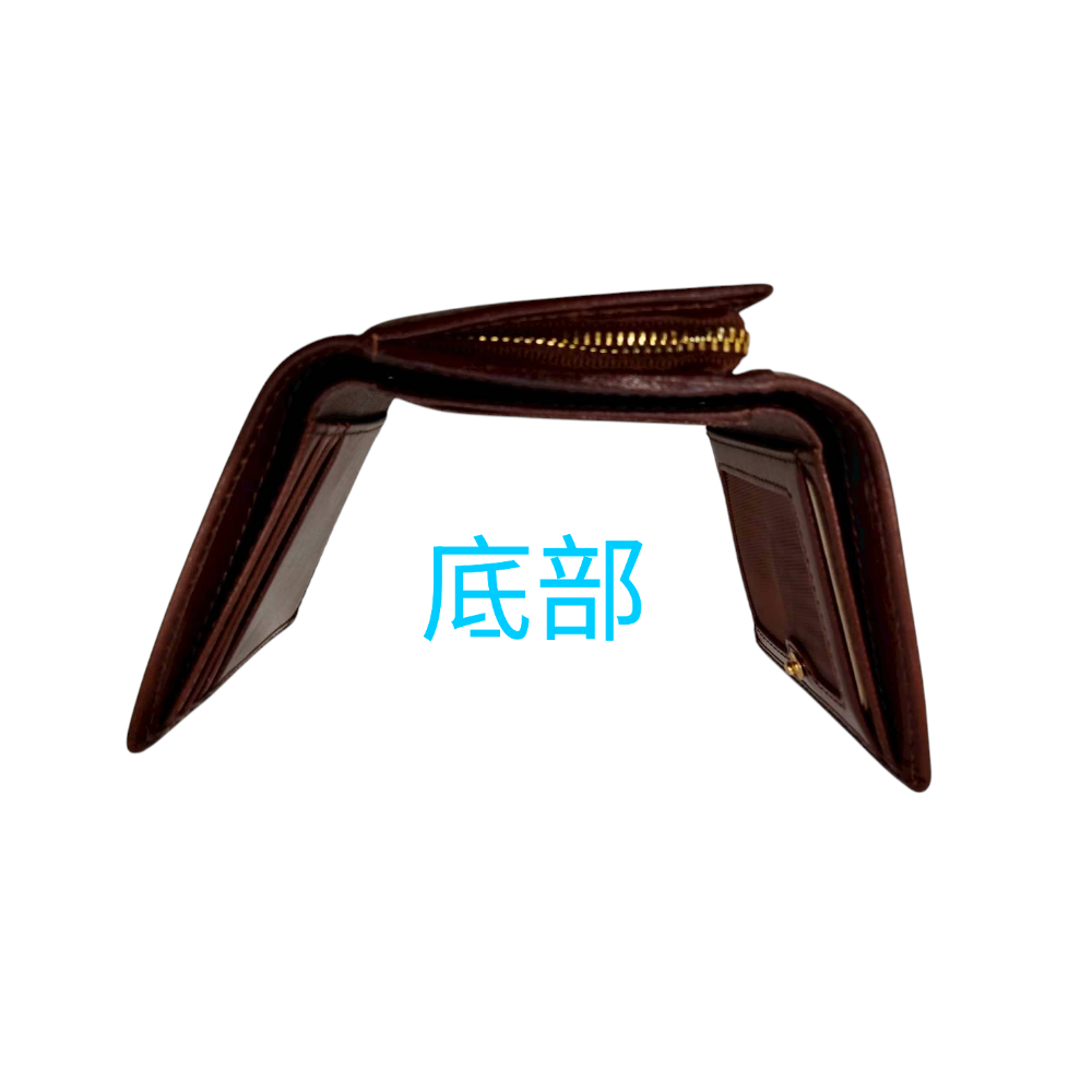 鱷魚Crocodile三折短夾 牛皮 短夾 咖啡色0103-11013-細節圖5