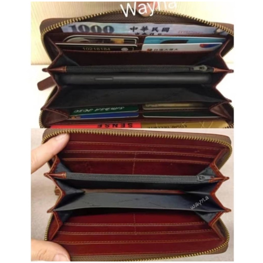 SANDIA POLO   經典綠格   長夾 拉鍊長夾    單拉鍊長夾-細節圖3