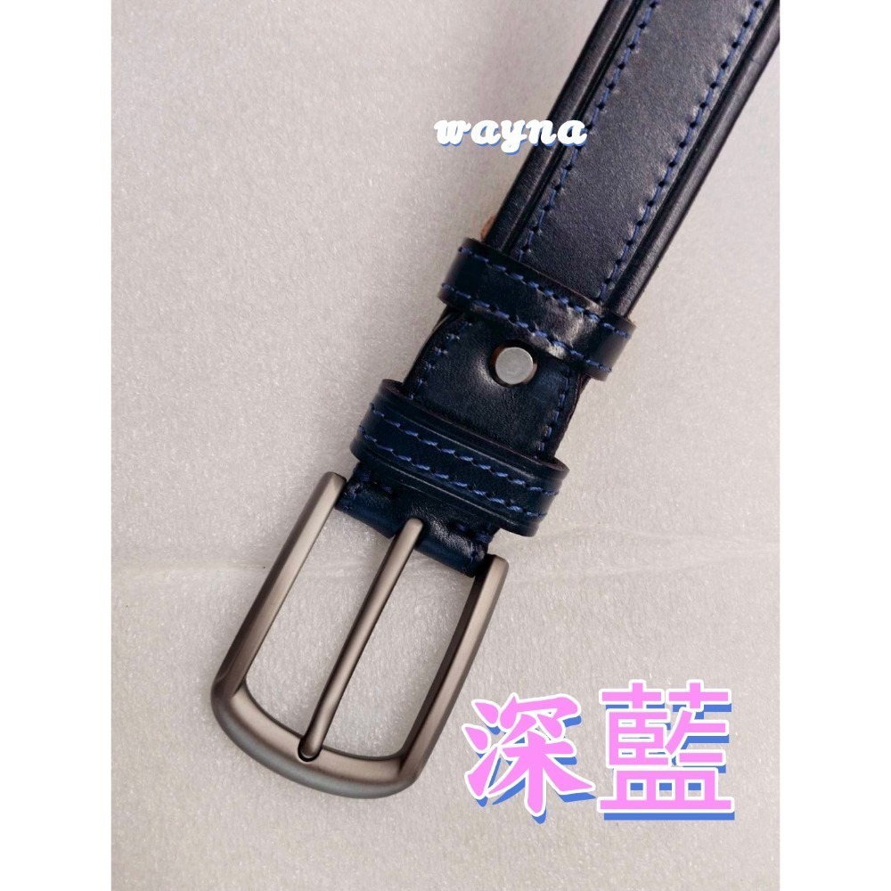 男士女士百搭真皮皮帶 耐用 堅固真皮針扣腰帶 休閒牛皮褲帶MX-224-細節圖7