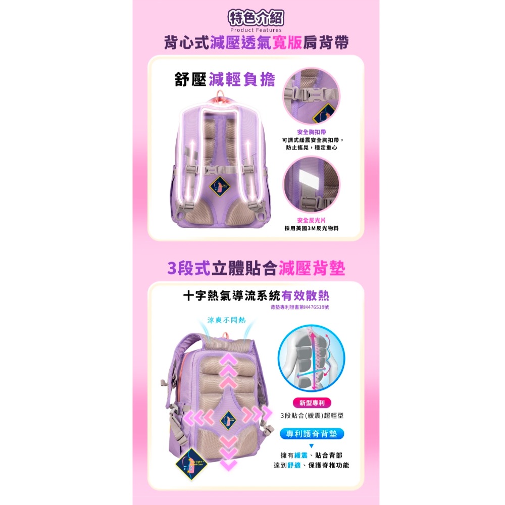 【IMPACT】怡寶 | 寶可夢皮卡丘&新御三家經典學院護脊書包-黑黃 IMPKM5023BK-細節圖5