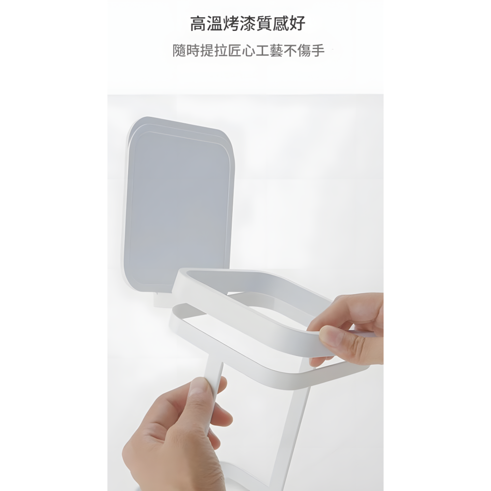 日式簡約風格 翻蓋垃圾袋架 垃圾袋架 垃圾桶 垃圾袋 居家 清潔 家用 客廳 書桌 廁所 辦公室 廚房 收納 送禮 禮物-細節圖2