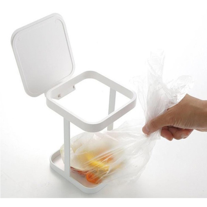 日式簡約風格 翻蓋垃圾袋架 垃圾袋架 垃圾桶 垃圾袋 居家 清潔 家用 客廳 書桌 廁所 辦公室 廚房 收納 送禮 禮物-規格圖11