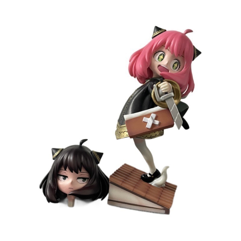 間諜家家酒&進擊的巨人 兵長安妮亞 GK PVC公仔 間諜家家酒 安妮亞 兵長 動漫 周邊 模型 收藏 手辦 生日 禮物-細節圖7