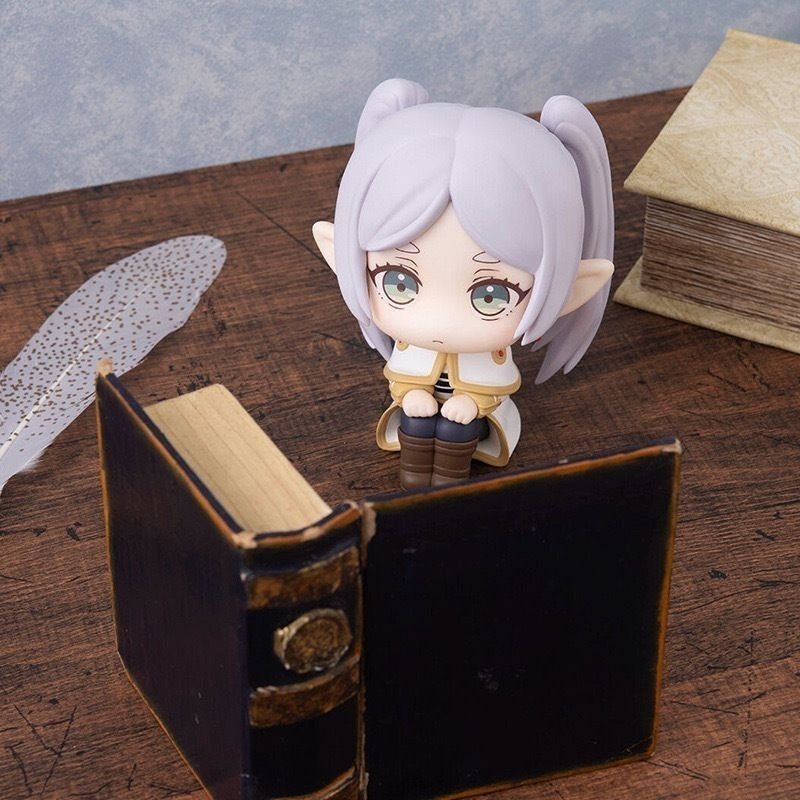 葬送的芙莉蓮 Q版芙莉蓮 可動公仔 大頭公仔 芙莉蓮 大頭娃娃 GK公仔 PVC公仔 模型 收藏 送禮 療癒 桌面小物-細節圖6