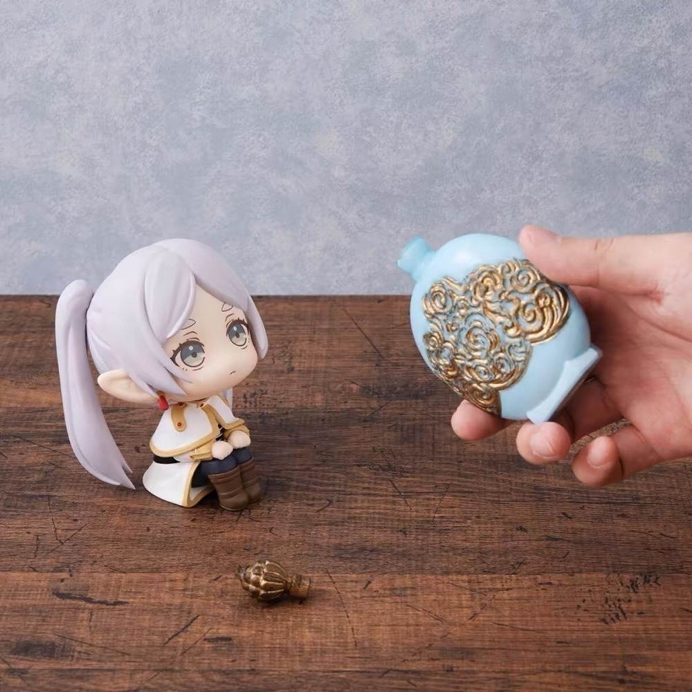 葬送的芙莉蓮 Q版芙莉蓮 可動公仔 大頭公仔 芙莉蓮 大頭娃娃 GK公仔 PVC公仔 模型 收藏 送禮 療癒 桌面小物-細節圖7