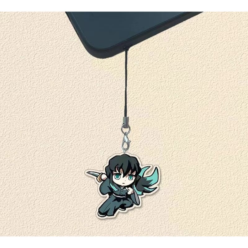 鬼滅之刃 霞柱 時透無一郎 壓克力吊飾 動漫 周邊 吊飾 掛繩 鑰匙圈 掛件 飾品 紀念品 可愛 療癒 送禮 生日 禮物-細節圖3