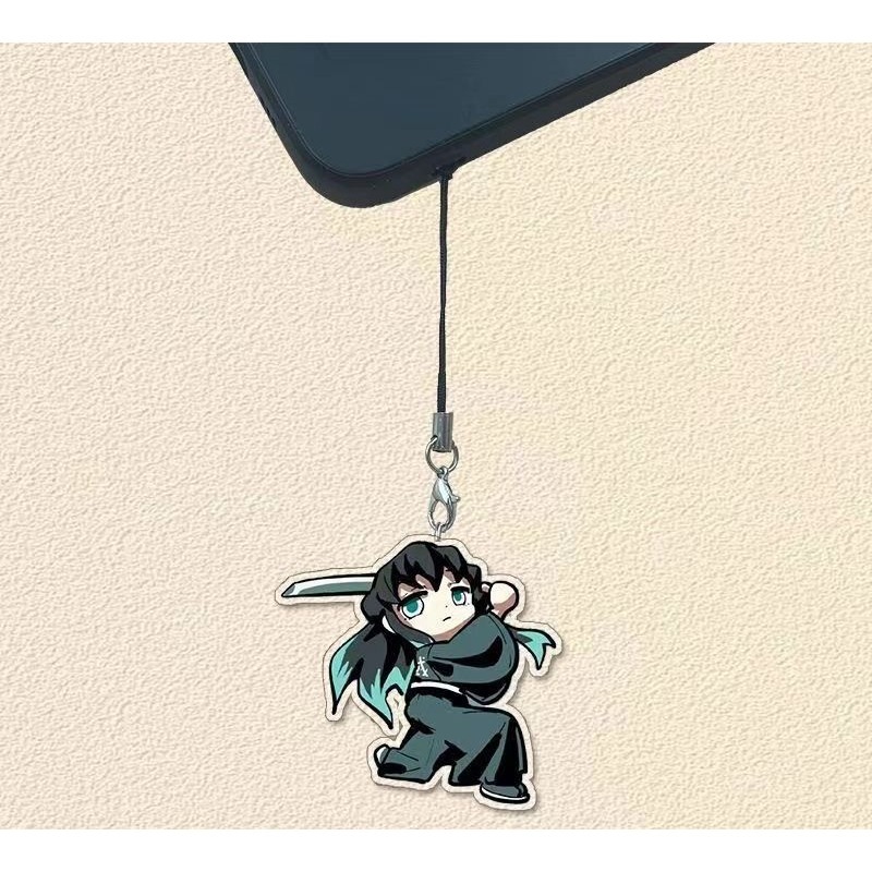 鬼滅之刃 霞柱 時透無一郎 壓克力吊飾 動漫 周邊 吊飾 掛繩 鑰匙圈 掛件 飾品 紀念品 可愛 療癒 送禮 生日 禮物-細節圖5