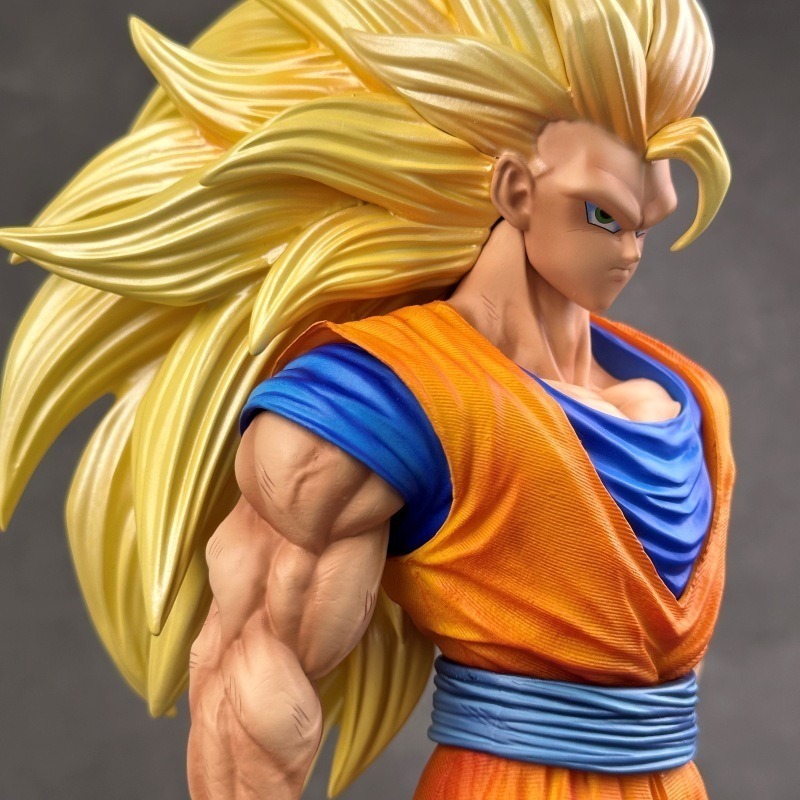 七龍珠 DRAGON BALL JT 超三 悟空 GK 公仔 超級賽亞人3  動漫 模型 收藏 雕像 手辦 周邊 禮物-細節圖6