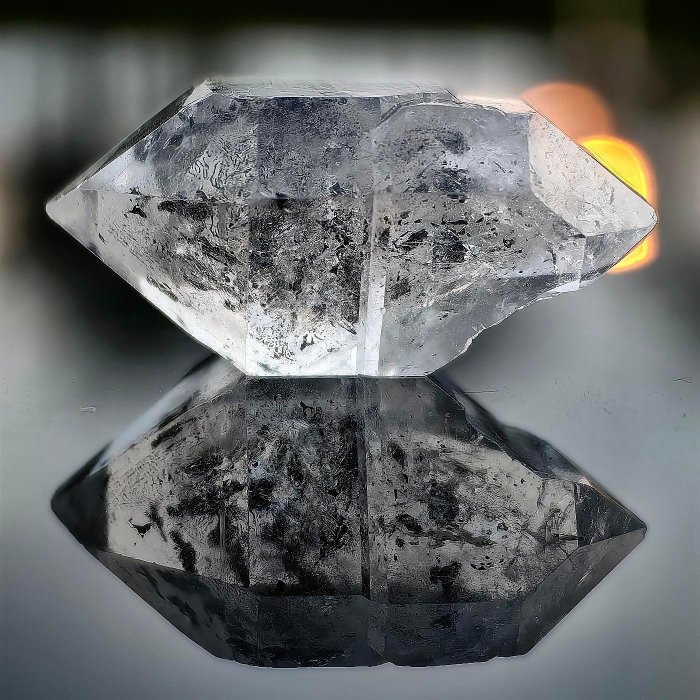 ╭＊一圖一物＊╮ 天然閃靈鑽原礦 長29.5mm 水晶 礦石 晶礦-細節圖4