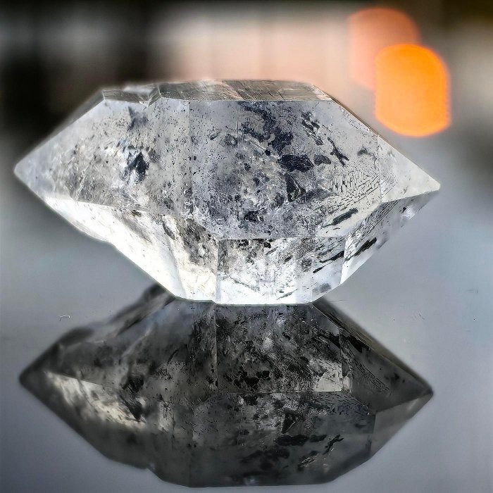 ╭＊一圖一物＊╮ 天然閃靈鑽原礦 長29.5mm 水晶 礦石 晶礦-細節圖5