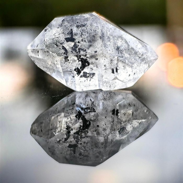 ╭＊一圖一物＊╮ 天然閃靈鑽原礦 長29.5mm 水晶 礦石 晶礦-細節圖7