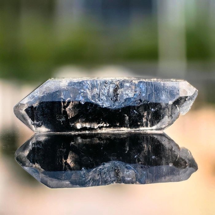 ╭＊一圖一物＊╮ 天然閃靈鑽原礦 長35mm 水晶 礦石 晶礦-細節圖2