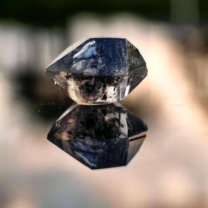 ╭＊一圖一物＊╮ 天然閃靈鑽原礦 長19.2mm 水晶 礦石 晶礦-細節圖2