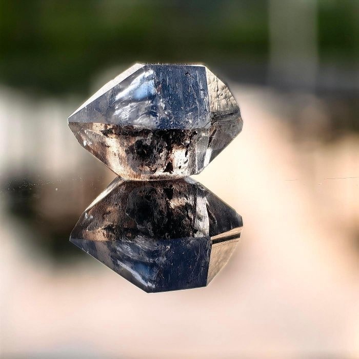 ╭＊一圖一物＊╮ 天然閃靈鑽原礦 長19.2mm 水晶 礦石 晶礦-細節圖3