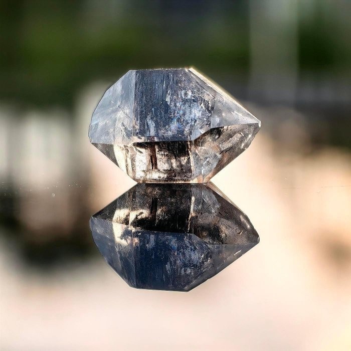 ╭＊一圖一物＊╮ 天然閃靈鑽原礦 長19.2mm 水晶 礦石 晶礦-細節圖4