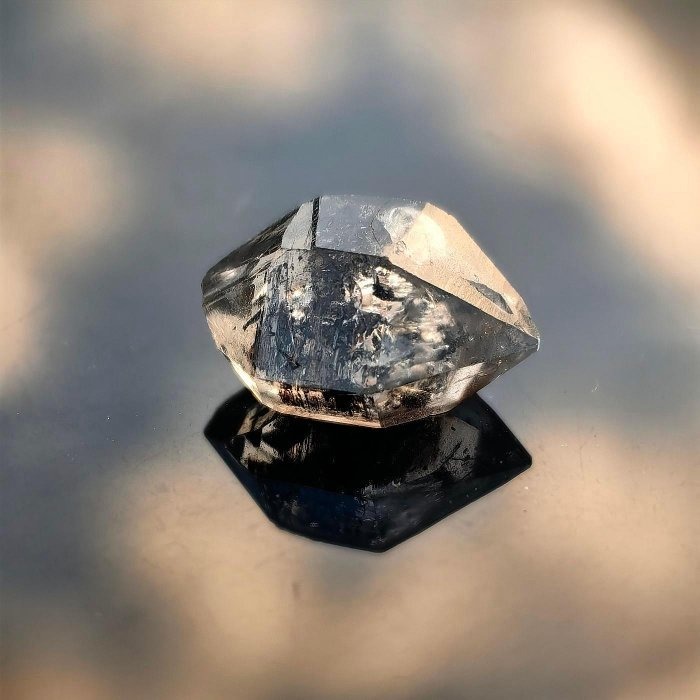 ╭＊一圖一物＊╮ 天然閃靈鑽原礦 長19.2mm 水晶 礦石 晶礦-細節圖6