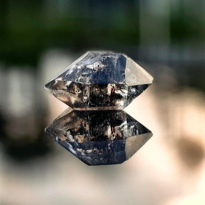 ╭＊一圖一物＊╮ 天然閃靈鑽原礦 長19.2mm 水晶 礦石 晶礦-細節圖8