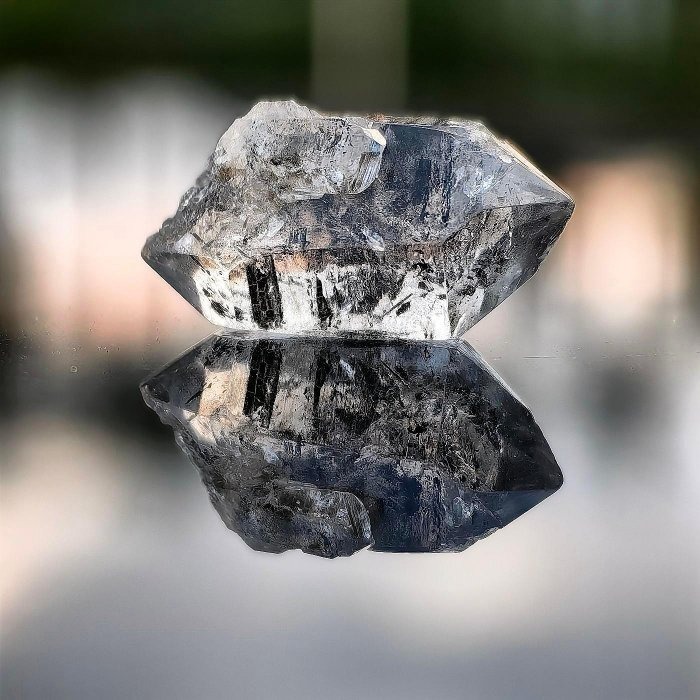 ╭＊一圖一物＊╮ 天然閃靈鑽原礦 長24.5mm 水晶 礦石 晶礦-細節圖3