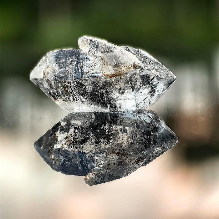 ╭＊一圖一物＊╮ 天然閃靈鑽原礦 長24.5mm 水晶 礦石 晶礦-細節圖6