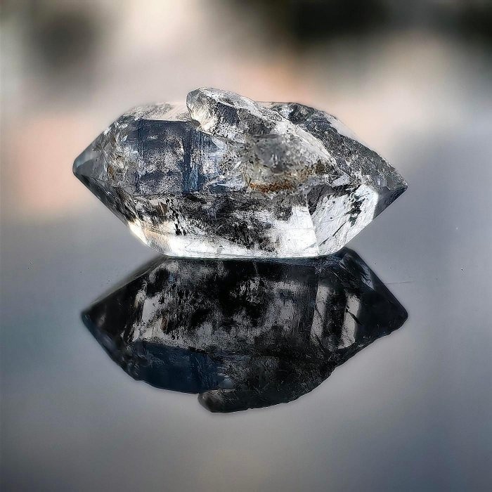 ╭＊一圖一物＊╮ 天然閃靈鑽原礦 長24.5mm 水晶 礦石 晶礦-細節圖7