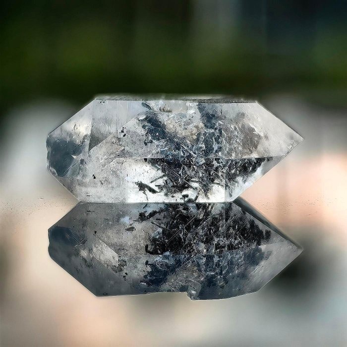 ╭＊一圖一物＊╮ 天然閃靈鑽原礦 長29.5mm 水晶 礦石 晶礦-細節圖3