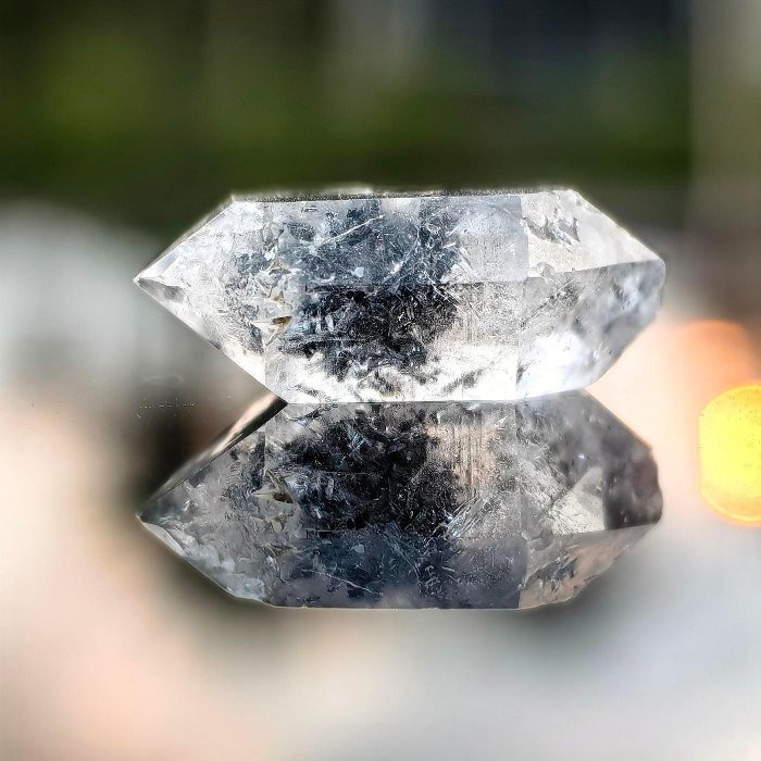 ╭＊一圖一物＊╮ 天然閃靈鑽原礦 長29.5mm 水晶 礦石 晶礦-細節圖4