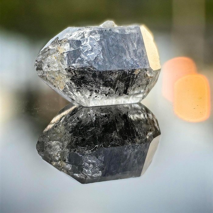 ╭＊一圖一物＊╮ 天然閃靈鑽原礦 長20.5mm 水晶 礦石 晶礦-細節圖3