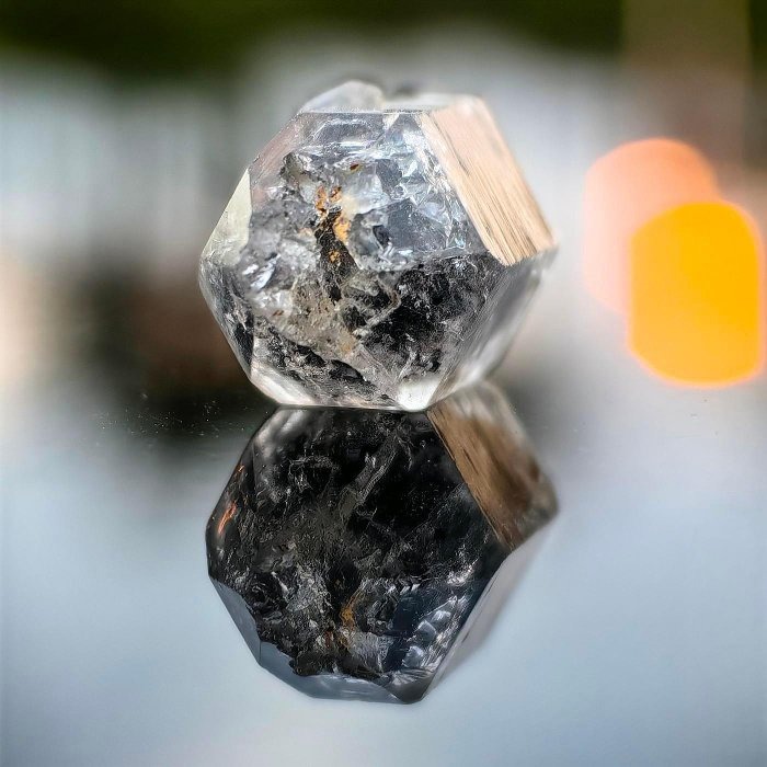 ╭＊一圖一物＊╮ 天然閃靈鑽原礦 長20.5mm 水晶 礦石 晶礦-細節圖5