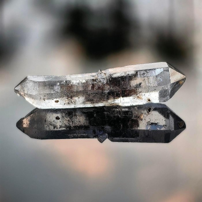 ╭＊一圖一物＊╮ 天然閃靈鑽原礦 長33.2mm 水晶 礦石 晶礦-細節圖4