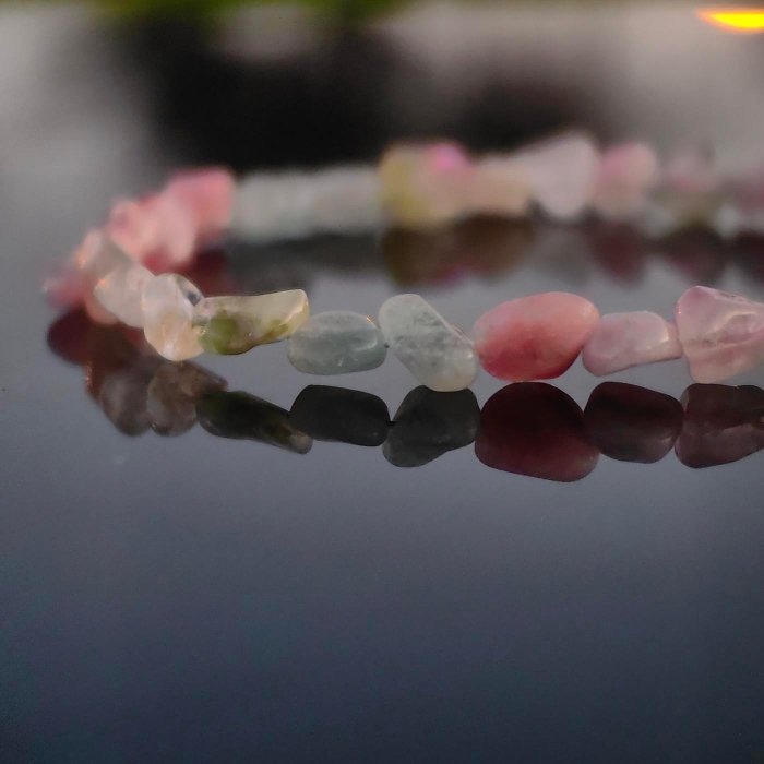 ╭＊春神＊╮純天然碧璽隨形手鍊 5.5mm 手圍15 手串 水晶 電氣石 旺夫石-細節圖4