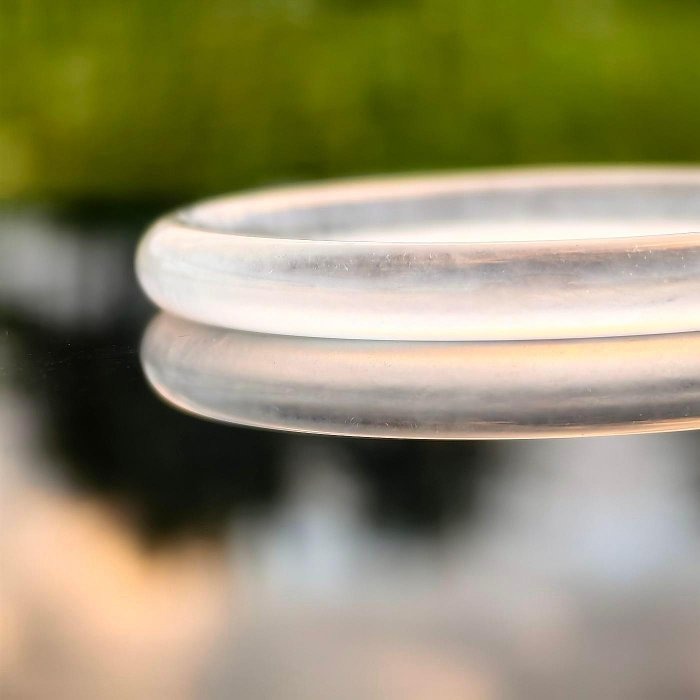 ╭＊一圖一物＊╮天然水沫玉手鐲 60.2圈口 寬7.8mm 細條 細鐲 水晶 手環 手串-細節圖2