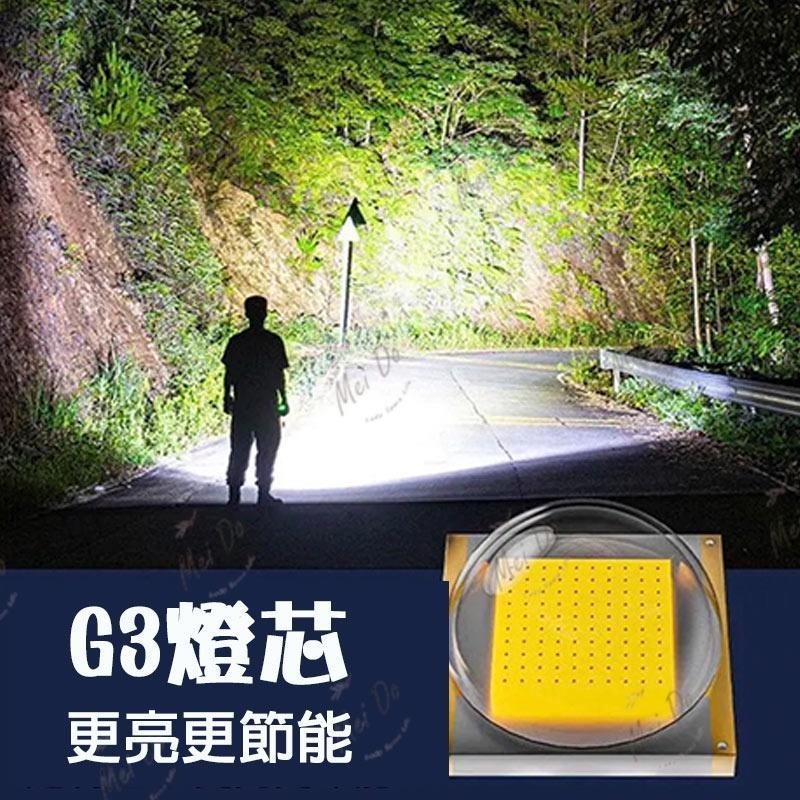 【微笑鯊】強光手電筒 爆亮手電筒 隨身手電筒 行動電源 USB手電筒 手電筒 照明燈具 LED 腳踏車燈 露營燈-細節圖6